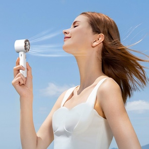2024 Hot Mini Portable USB Charging Ventilator <b>Three</b>-Speed Adjustable Handheld Turbine Cooling Fan with High Wind Speed - Product Image 4