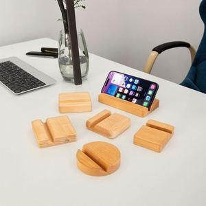 Beech Wood Black Walnut Phone <b>Tablet</b> <b>Stand</b> Solid Beech and Walnut Desktop Holder with Customizable Laserengraved logo - Product Image 2