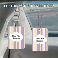 Désodorisant de voiture suspendu personnalisable en papier de coton écologique, évaporation naturelle, parfum longue durée, élimination des odeurs, décoratif