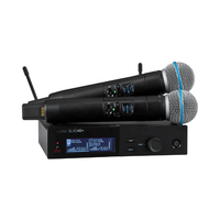 Récepteur sans fil numérique double canal SLX-D+ SLXD4D+ KSM9 S58 Lavalier à montage en rack True Diversity pour performances scéniques en direct