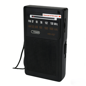Radio Tascabile FM AM Leggera in Plastica con Altoparlante Integrato e Cinturino da Polso per Escursioni, Passeggiate e Campeggio - Product Image 3