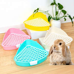 Litière d'angle triangulaire pour lapin bébé, chinchilla, petit cochon d'Inde, <span class=keywords><strong>furet</strong></span> - Product Image 3