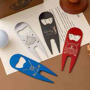 Outil de réparation de divots de golf personnalisé pour adultes, en métal, avec ouvre-bouteille, portable, tout en acier inoxydable - Product Image 3