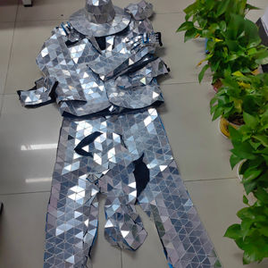 ¡Venta caliente! Traje reflectante con espejo de zancos para actuación callejera para hombre y mujer para fiesta y Club - Product Image 1