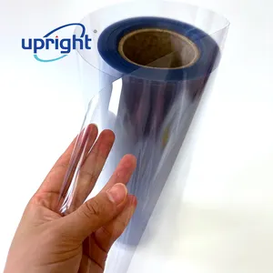 Upright 250 Micron Customize Size Super Clear PVC Sheet Rigid PVC Sheet Film Roll For Printing