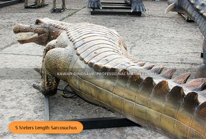 Modelo Animatrónico Personalizado de Sarcosuchus para Parque Zoológico, Estatua de Cocodrilo Grande Caminante, Animales Artificiales de Tamaño Real Hechos a Mano - Product Image 4