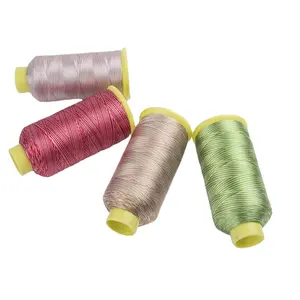 Eco-friendly Multi Cor 120D/2 100% Rayon Viscose Fios Arco-íris linha bordado máquina Thread