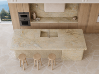 SH STONE Fournitures pour Projets Personnalisés : Plans de Travail en Marbre Belize Poli pour Cuisine, Îlot, Plan de Travail, et Meuble-Lavabo de Salle de Bain