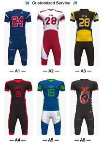 Maillot de football américain pour homme, 100% polyester, imprimé, respirant, grande taille, séchage rapide, short 3D, nom d'équipe personnalisé, nom personnalisé - Product Image 6