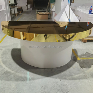 Wedding Supplies <strong>Semi</strong> <strong>Circle</strong> Gold <strong>Table</strong> for Wedding Stage Decoration Wedding <strong>Tables</strong> for Bride - Product Image 2