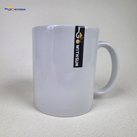 Tasses à sublimation personnalisées, designs vierges, 350 ml, 11 oz, céramique enduite, poignées, tasses à café et à thé, style classique, grande capacité, boîte cadeau