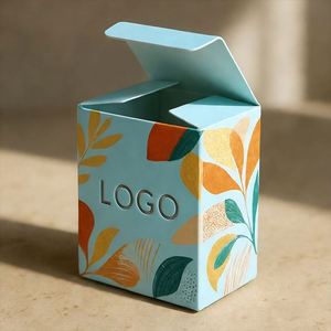 Boîte en papier rigide texturé de luxe avec logo personnalisé - Emballage de cosmétiques haut de gamme avec impression de marque - Product Image 2