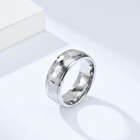 Zhong zhe Schmuck Drehbarer Edelstahl Fußball Ring Fußball Fan Ring