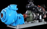 Pompe de dragage submersible de 8 pouces pour le sable et le gravier, pour l'extraction d'agrégats, le nettoyage des étangs et l'élimination des sédiments