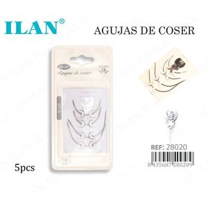 Agujas de coser curvadas Ilan, 5 piezas, para coser a mano y bordar - Product Image 1