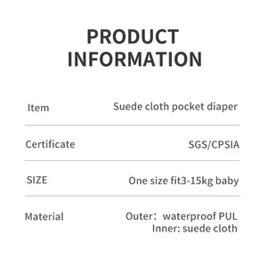 खुश बांसुरी समायोज्य लागत-प्रभावी रूप से बेबी नापी-पॉकेट ओम वाटरप्रूफ कस्टम प्रिंटिंग सुएड कपड़े डायपर