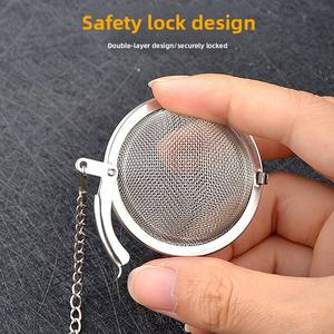 Infusore <span class=keywords><strong>per</strong></span> Tè in Rete di Acciaio Inox 304, Filtro <span class=keywords><strong>per</strong></span> Tè Sfuso, Erbe, Spezie e Condimenti - Product Image 3