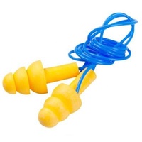 Bouchons d'oreille réutilisables avec cordon de sécurité standard 3M 340-4002 personnalisés bouchons d'oreille en silicone