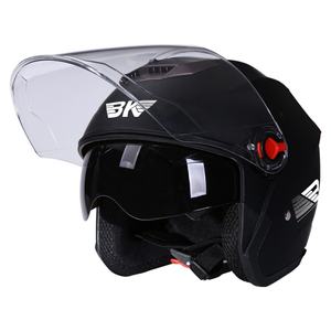 Nouveaux produits : Casque de moto <span class=keywords><strong>demi</strong></span>-face à double lentille en ABS, respirant, toutes saisons, casques de moto ouverts, directement de l'usine - Product Image 2