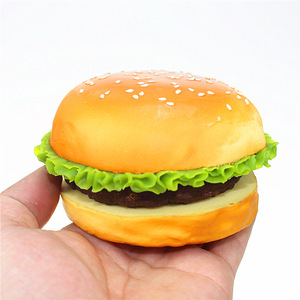 Jincan 6,5 cm Pendentif en PU à rebond lent, simulation de pain au sésame KFC, jouet de décompression à pétrir, décoration unisexe pour garçons et filles - Product Image 5