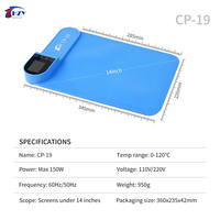 HZY CP-19 Alas Pemanas Pemisah Layar LCD Suhu Konstan, Alas Pemanasan Cepat untuk Perbaikan iPhone iPad Laptop