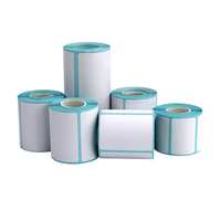 Kertas Label Termal Perekat Diri Tahan Air Portabel Kertas Printer Barcode Mini Gulungan Kecil Diameter 60 40 30 56 50mm Inti 3/4