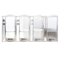 Hôpital vétérinaire, chenil de luxe simple en acier inoxydable massif, chenil modulaire pour animaux de compagnie, chenil pour grands chiens, personnalisation 3D, multifonctionnel