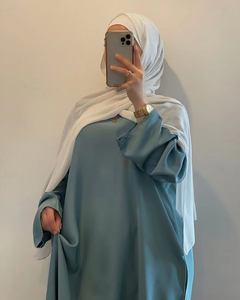 Nuovo Abito Lungo in Raso Moderno e Alla Moda, Manica Lunga, Stile Dubai Abaya <span class=keywords><strong>Turchia</strong></span>, <span class=keywords><strong>Abbigliamento</strong></span> Islamico per Donne, 8 Colori Disponibili - Product Image 5