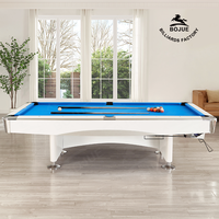Table de billard moderne sur mesure de haute qualité avec pieds en bois, coussinets en ardoise et coussinets en caoutchouc pour divertissement à domicile, club et jeu de snooker
