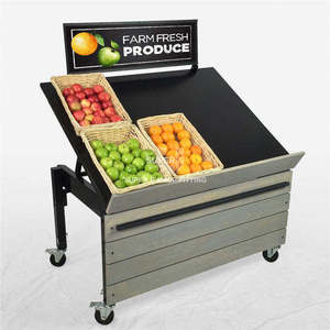 Exhibidor de Frutas de Madera para Supermercado, Exhibidor de Frutas y Verduras para <span class=keywords><strong>Megastore</strong></span>, Exhibidor de Verduras Frescas y Secas para Tienda de Abarrotes - Product Image 5