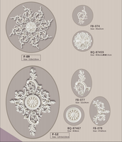 Y-14 Guanyu Haute Qualité Style Européen Plafond Roses Polyuréthane Médaillons Écologique Paintable Installation Rapide pour Hôtels