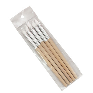 Stylo de sculpture pour ongles en silicone avec manche en bois, outil de gaufrage et de peinture, plusieurs styles pour le nail art - Product Image 6
