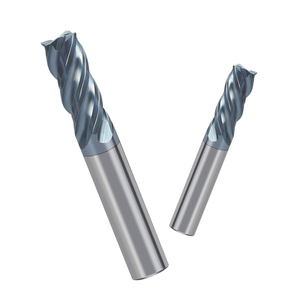 Fraise à queue carrée en carbure monobloc haute performance à 4 dents HRC 65 pour usinage CNC de l'acier et des métaux - Product Image 4