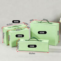 Boîte cadeau pliable en carton rigide magnétique avec poignée en PU portable, emballage réutilisable pour collations et cadeaux de luxe