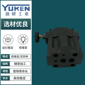 Vanne de régulation de pression Yukens S-BG-03-L-40, vanne de décharge à faible bruit pour systèmes hydrauliques - Product Image 2