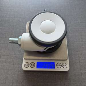 Roues pivotantes doubles en plastique pour équipement médical, 3/4/5 pouces, axe fileté, silencieuses - Product Image 2