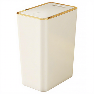 10L PP Umweltfreundlicher Papierkorb für Zuhause & Büro Stehender Abfalleimer mit Druckdeckel Schlanker Mülleimer - Product Image 2