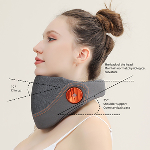Coussin de massage <span class=keywords><strong>cervical</strong></span> <span class=keywords><strong>chauffant</strong></span> sans fil, soulagement de la douleur, massage par compression d'air, masseur de cou avec chaleur - Product Image 3
