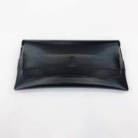 Vente en gros de grands étuis noirs Boîte à lunettes simple design cassette à la mode Etui à lunettes de soleil
