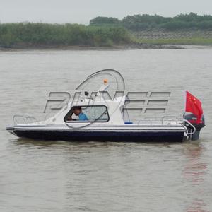 Barco de velocidad de bajo <span class=keywords><strong>precio</strong></span> 17,6 pies 5,38 metros yate de lujo motor de transmisión de popa <span class=keywords><strong>lancha</strong></span> rápida de fibra de vidrio con cabina - Product Image 5