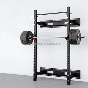 Home <strong>Gym</strong> Equipment Smith Barbell Hanger Full Rubber Weight Wall Mounted Flat Dumbbell Wall Mounted Folding Squat Rack for <strong>Gym</strong> - Product Image 1