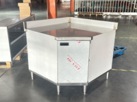 Meubles d'angle de cuisine en acier inoxydable Armoires de rangement personnalisables