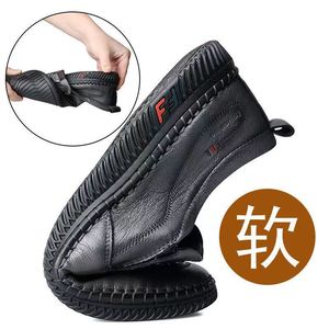 Zapatos Derby de Verano para <span class=keywords><strong>Hombre</strong></span>, Casuales, de Cuero con <span class=keywords><strong>Piel</strong></span> de Guisante Suave, Explosión de Ventas en TikTok, para Uso Casual o de Negocios, con Plantilla de PU - Product Image 4