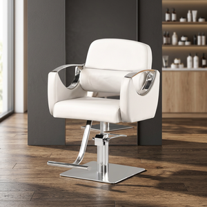 Sillón de Barbero Hidráulico Profesional Moderno, Tapizado en Cuero, para Salón de Belleza, Peluquería, Equipo de Peluquería - Product Image 4