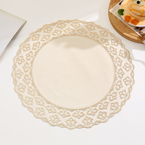 แผ่นรองจานลายเมฆ<span class=keywords><strong>มงคล</strong></span>สไตล์จีน ของตกแต่งบ้าน ลายดอกไม้ กันน้ำ กันน้ำมัน กันลื่น สีพื้น ผลิตจากโรงงาน - Product Image 3