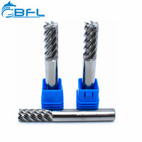 Fraise de finition en carbure monobloc à 6 cannelures pour aluminium, fraises spirales CNC 6mm 8mm 10mm 12mm