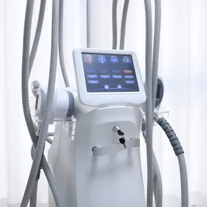 Máquina de congelación de grasa, máquina de belleza de criolipólisis de 360 grados, masaje de Rodillo mecánico de radiofrecuencia, masaje al vacío