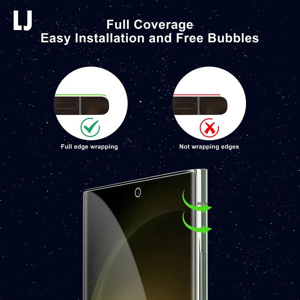 Protector de pantalla curvo HD Clear Anti-Peeping Ceramics para Samsung Galaxy Note20 Ultra 10 9 S22 S21 S20 S10 S9 S24 ultra