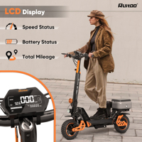 Trottinette électrique pliable Ruitoo M4MAX pour adultes, avec siège, vente en gros directe usine