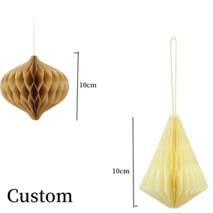 Meichuanghui bán Hot giáng sinh trang trí giấy tổ ong bóng thủ công giấy trang trí tùy chỉnh giáng sinh bóng - Product Image 4